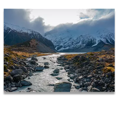 Фото на холсте горная река, размера 80x60