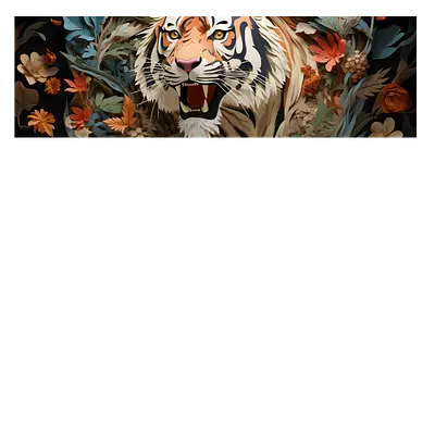 Фото на холсте тигр, размера 90x30