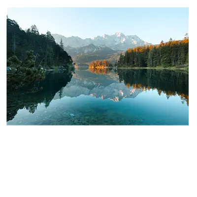 Фото на холсте озеро с горами, размера 75x50