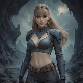 «Фэнтези-портрет в стиле маслян