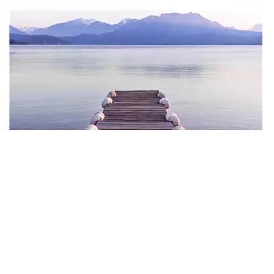 Фото на холсте пристань, размера 80x40