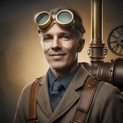 Steam Punk Portrait — AI-стилизация фото в стиле Стимпанк