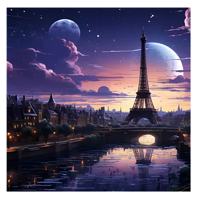 Фото на холсте фантастический лондон, размера 50x50