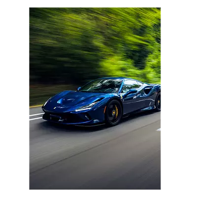 Фото на холсте синий феррари, размера 30x40
