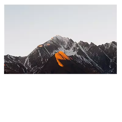 Фото на холсте. горы под закатным солнцем. размер 30x20