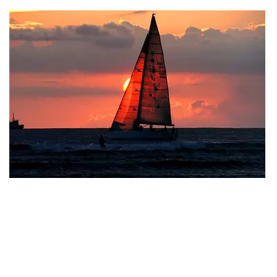 Фото на холсте яхта, размера 120x80