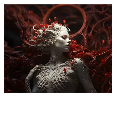 Фото на холсте ai girl, размера 60x50