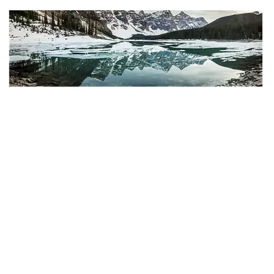 Фото на холсте зимнее озеро, размера 90x30