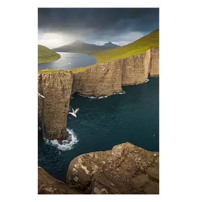 Фото на холсте фьорд, размера 60x90