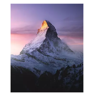 Фото на холсте горный пик, размера 50x60