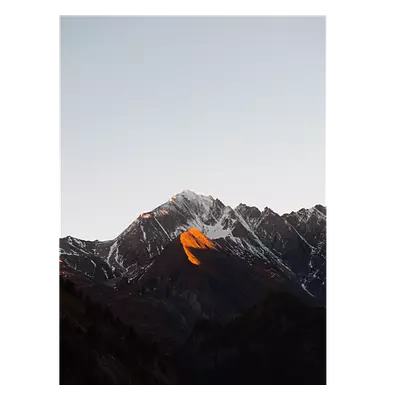 Фото на холсте горы под закатным солнцем, размера 30x40