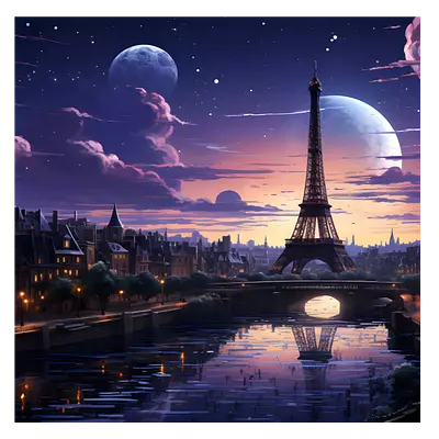 Фото на холсте фантастический лондон, размера 60x60