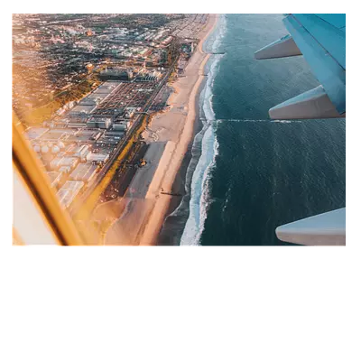 Фото на холсте крыло самолёта, размера 70x50