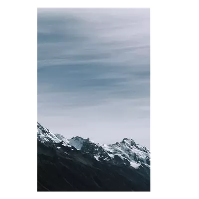 Фото на холсте горный хребет, размера 20x30