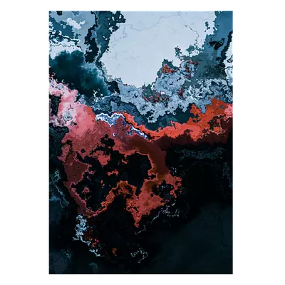 Фото абстракция краски на композитной панели 70x100