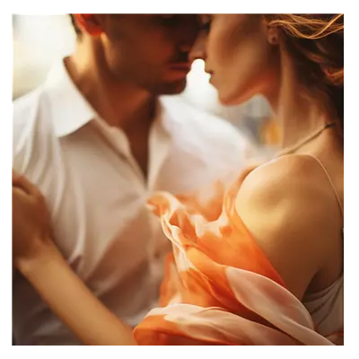 Фото на холсте пара, размера 60x60