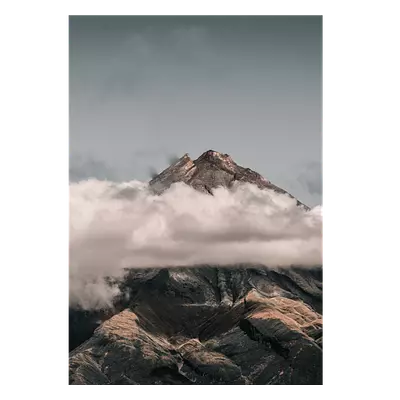 Фото на холсте горы в облаках, размера 70x100