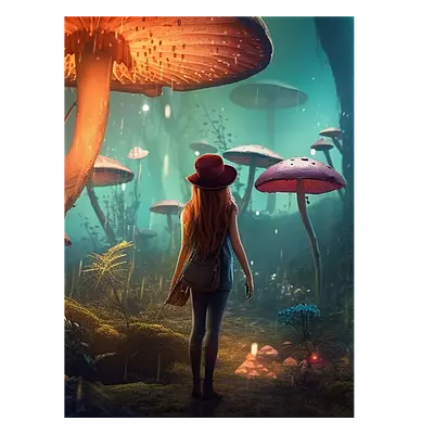 Фото на холсте девушка в сказке, размера 30x40