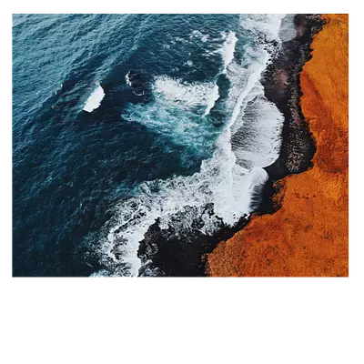 Картина на холсте с фото волны, 50х40 см, до 220 слов.