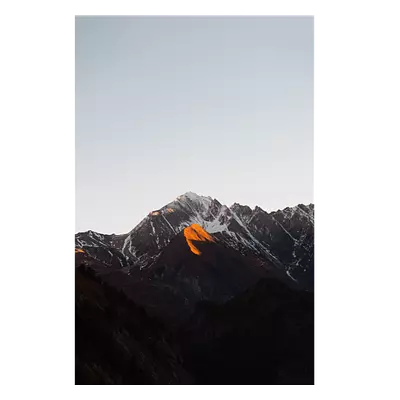 Фото на холсте горы под закатным солнцем, размера 50x75