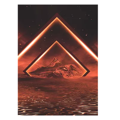 Фото на холсте геометрическая абстракция, размера 30x40