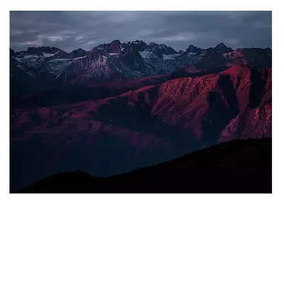 Фото на холсте горы в закате, размера 70x50