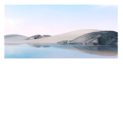 Фото на холсте песок с водой, размера 80x40