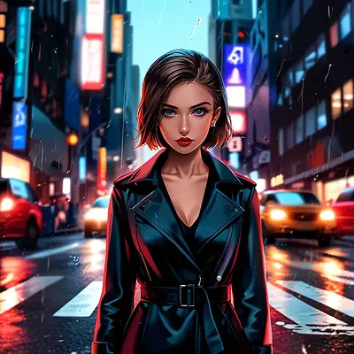 «NY night: cinematic 8K shot» — AI-стилизация фото в стиле Anime