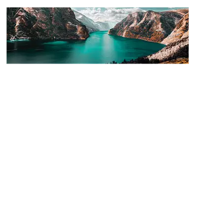 Фото на холсте зеленоватое озеро, размера 120x40