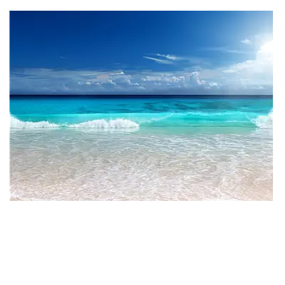 Фото на холсте солнечный пляж 40 x 30 см, длина до 220 см.