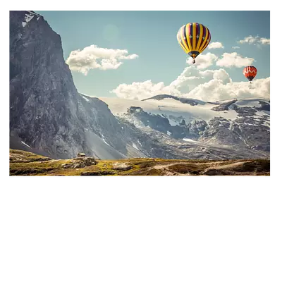 Фото на холсте воздушные шары 45х30 см, до 220 слов