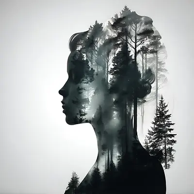 «Nordic queen in the forest»