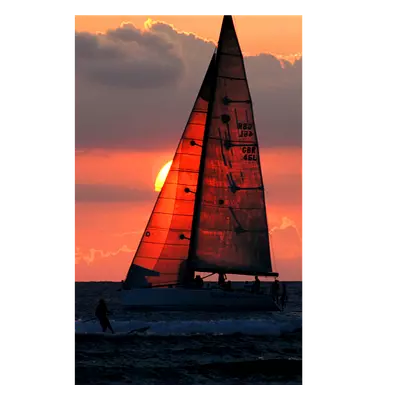 Фото на холсте яхта, размера 20x30