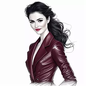 «Чёрно-белая fashion иллюстраци