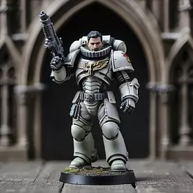 Space Marine in Mk X armor