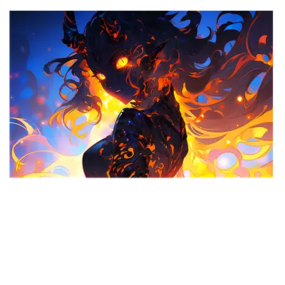 Фото на холсте demonic girl, размер 45 x 30 см.