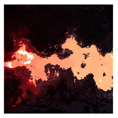 Фото на холсте абстракция лавы, размера 40x40