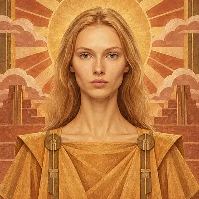 Солнечная фреска ар-деко