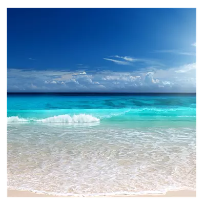 Фото на холсте солнечный пляж, размера 100x100