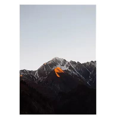 Фото на холсте горы под закатным солнцем, размера 50x70