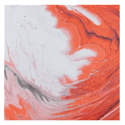 Фото на холсте красные волны, размера 40x40
