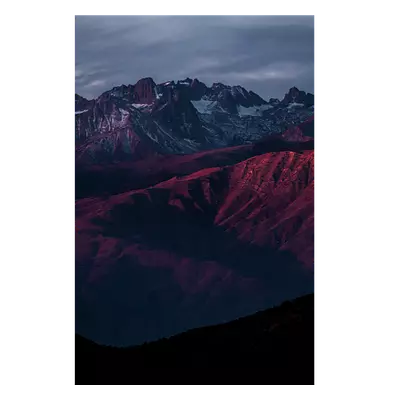 Фото на холсте горы в закате, размера 50x75