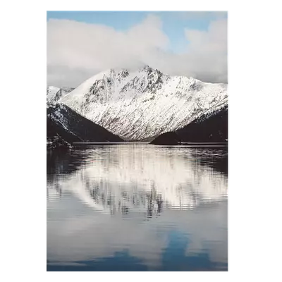 Фото на холсте озеро на фоне гор, размера 50x70