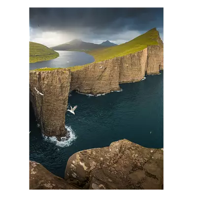 Фото на холсте фьорд, размера 60x80