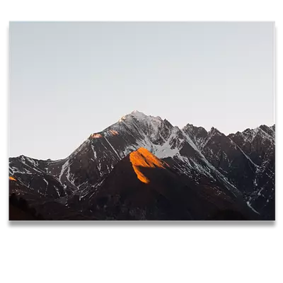 Фото на холсте горы под закатным солнцем, размера 80x60