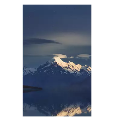 Фото на холсте луна над горами, размера 20x30