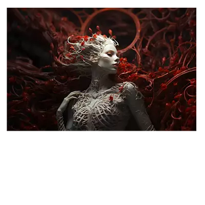 Фото на холсте ai girl, размера 90x60