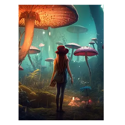 Фото на холсте девушка в сказке, размера 60x80