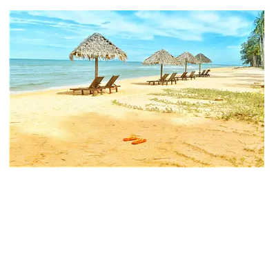Фото на холсте песчаный пляж 30х20 см