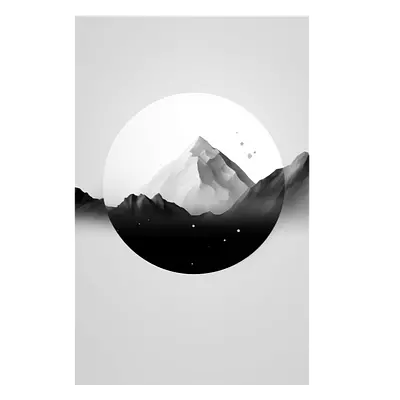 Фото на холсте абстракция гор, размера 30x45